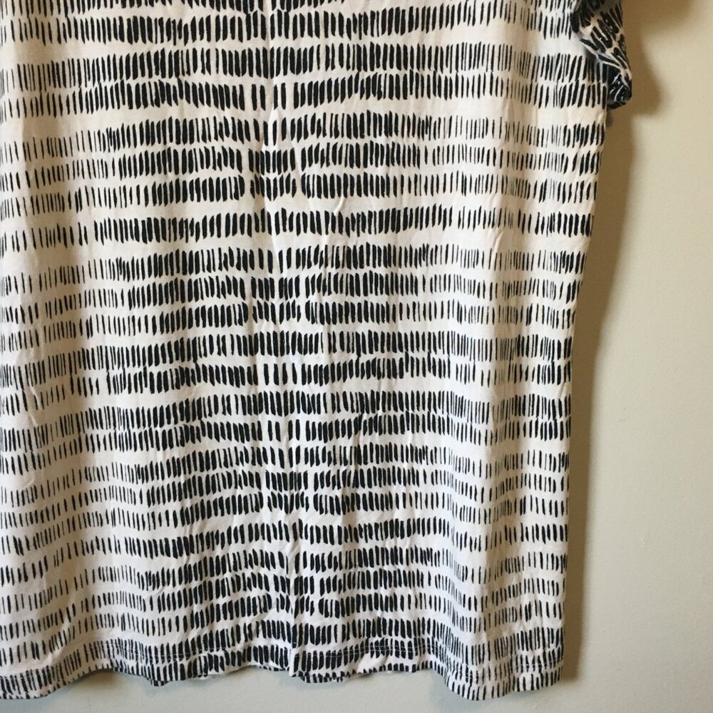 Olsen Europe Rhinestone Viscose Tally Graphic Tee Black White L/14 - Picture 8 of 16